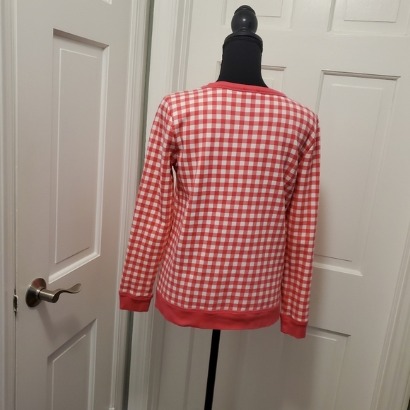 Talbots CHECK Sweatshirt Top Size Small Petite, Casual, Comfy And Colorful - Picture 4 of 9